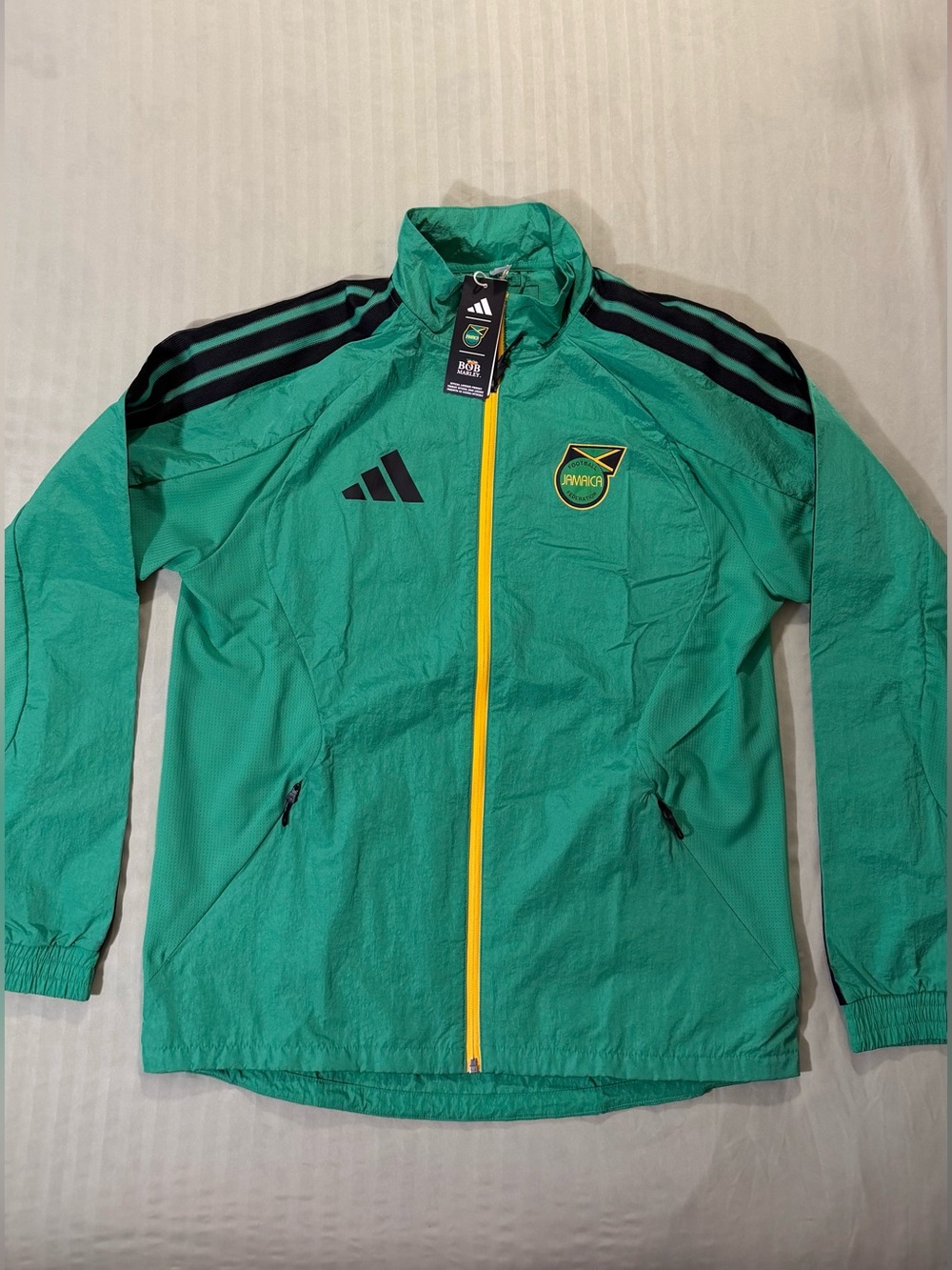 FIFA World Cup adidas Green Track Jacket Jamaica Bob Marley edition